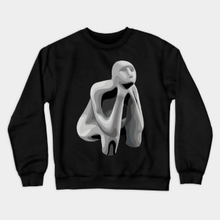 Prehistoric Pop Art Thinker Crewneck Sweatshirt